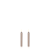 Uyuni Mini Taper Kerstboomkaarsjes Zand Sandstone 1,3 x 13,8 cm (set a 2)